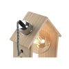 Stolná lampa Home ESPRIT Gaštanová Striebristý Prírodná Drevo Borovica 50 W 220 V 18 x 10 x 25 cm