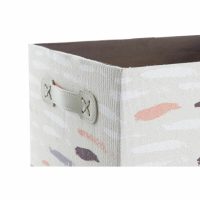 Súprava košíkov DKD Home Decor Gaštanová Sivá Oranžová 32 x 24 x 18 cm (3 kusov)