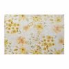 Koberec DKD Home Decor Žltá Biela Polyester Bavlna Kvety (120 x 180 x 0.5 cm)