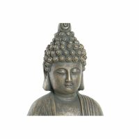 Dekoratívne postava DKD Home Decor 38 x 25 x 43 cm Čierna Zlatá Buddha Tmavo-sivá Orientálny Moderný