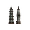 Dekoratívne postava DKD Home Decor 15 x 17 x 50 cm Tyrkysový Orientálny (2 kusov)
