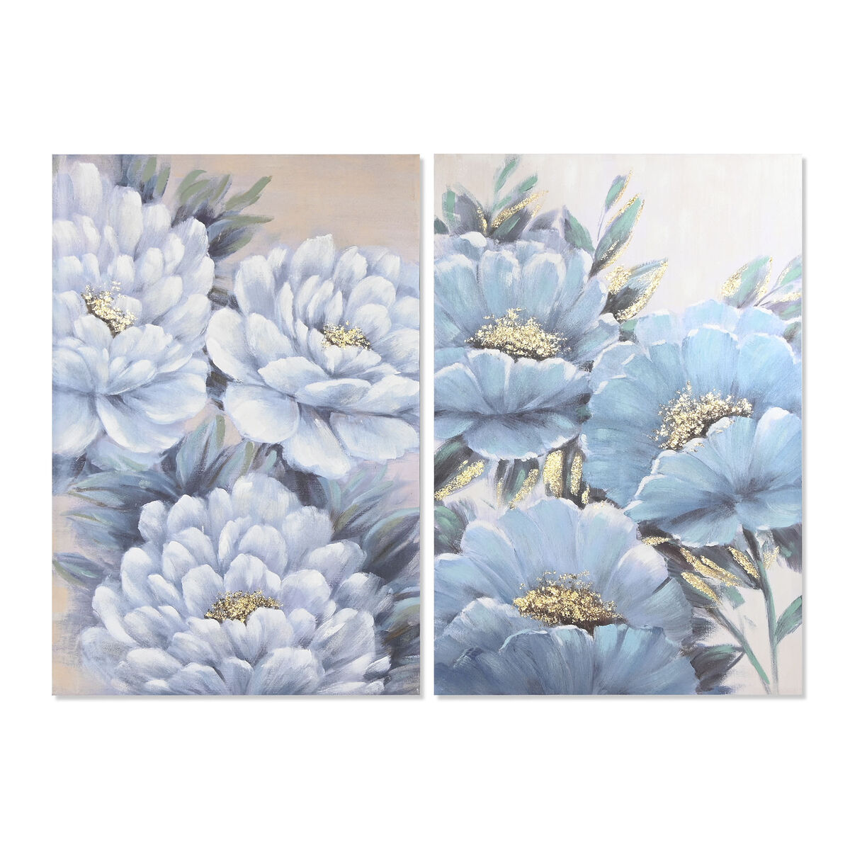 Maľba Home ESPRIT Romantický 80 x 3 x 120 cm (2 kusov)