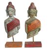 Dekoratívne postava DKD Home Decor 18 x 9 x 47 cm Buddha Orientálny (2 kusov)