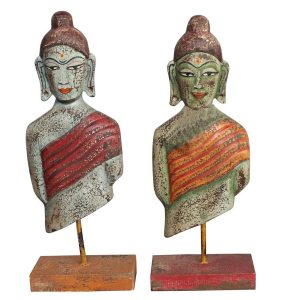 Dekoratívne postava DKD Home Decor 18 x 9 x 47 cm Buddha Orientálny (2 kusov)