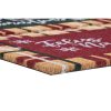 Rohožka DKD Home Decor Biela Gaštanová Červená zelená PVC Kokosová vláknina 60 x 40 x 1,5 cm (2 kusov)