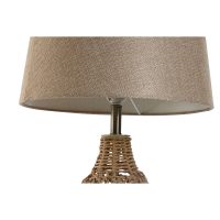 Stolná lampa Home ESPRIT Gaštanová Béžová Zlatá Prírodná 50 W 220 V 33 x 33 x 60 cm