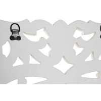 Dekorácia na stenu DKD Home Decor Zrkadlo Biela Drevo MDF (90 x 1,5 x 90 cm)