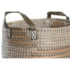 Súprava košíkov DKD Home Decor 45 x 35 x 18 cm Tropické Morská tráva