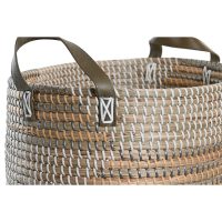 Súprava košíkov DKD Home Decor 45 x 35 x 18 cm Tropické Morská tráva