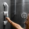 Dvojité uhlové bezpečnostné držadlo do kúpeľne Grabbath InnovaGoods Biela Pena (Obnovené A)