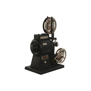 Dekoratívne postava Home ESPRIT Čierna Striebristý Vintage Klasické kino 23,5 x 11 x 24,5 cm