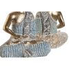 Dekoratívne postava DKD Home Decor 18,6 x 9,7 x 27 cm Modrá Buddha Tyrkysový Orientálny Čistenie (2 kusov)