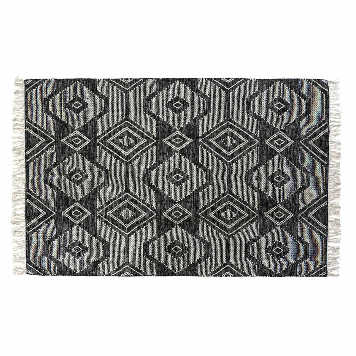 Koberec DKD Home Decor Biela Čierna Bavlna (160 x 230 x 1 cm)