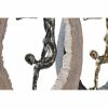 Dekoratívne postava DKD Home Decor 24 x 8 x 36 cm Čierna Zlatá (2 kusov)