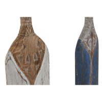 Dekorácia na stenu Home ESPRIT Modrá Biela Veslo Stredozemný 17 x 4 x 100 cm (2 kusov)