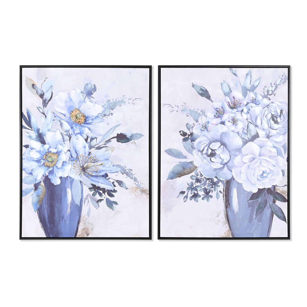 Maľba DKD Home Decor 60 x 3,5 x 80 cm Váza Tradičný (2 kusov)