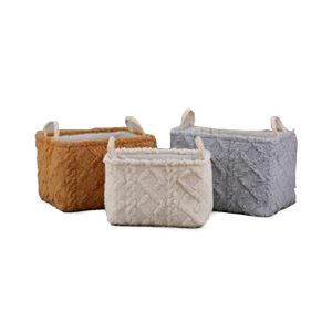Súprava košíkov DKD Home Decor Polyester (42 x 32 x 27 cm)