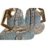 Dekoratívne postava DKD Home Decor 23 x 13 x 34 cm Modrá Buddha Tyrkysový Orientálny Čistenie (2 kusov)