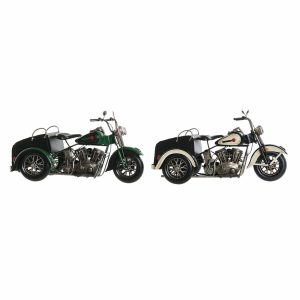 Dekoratívne postava DKD Home Decor Čierna zelená Motocykel Vintage 16 x 37 x 19 cm (2 kusov) (1 kusov)