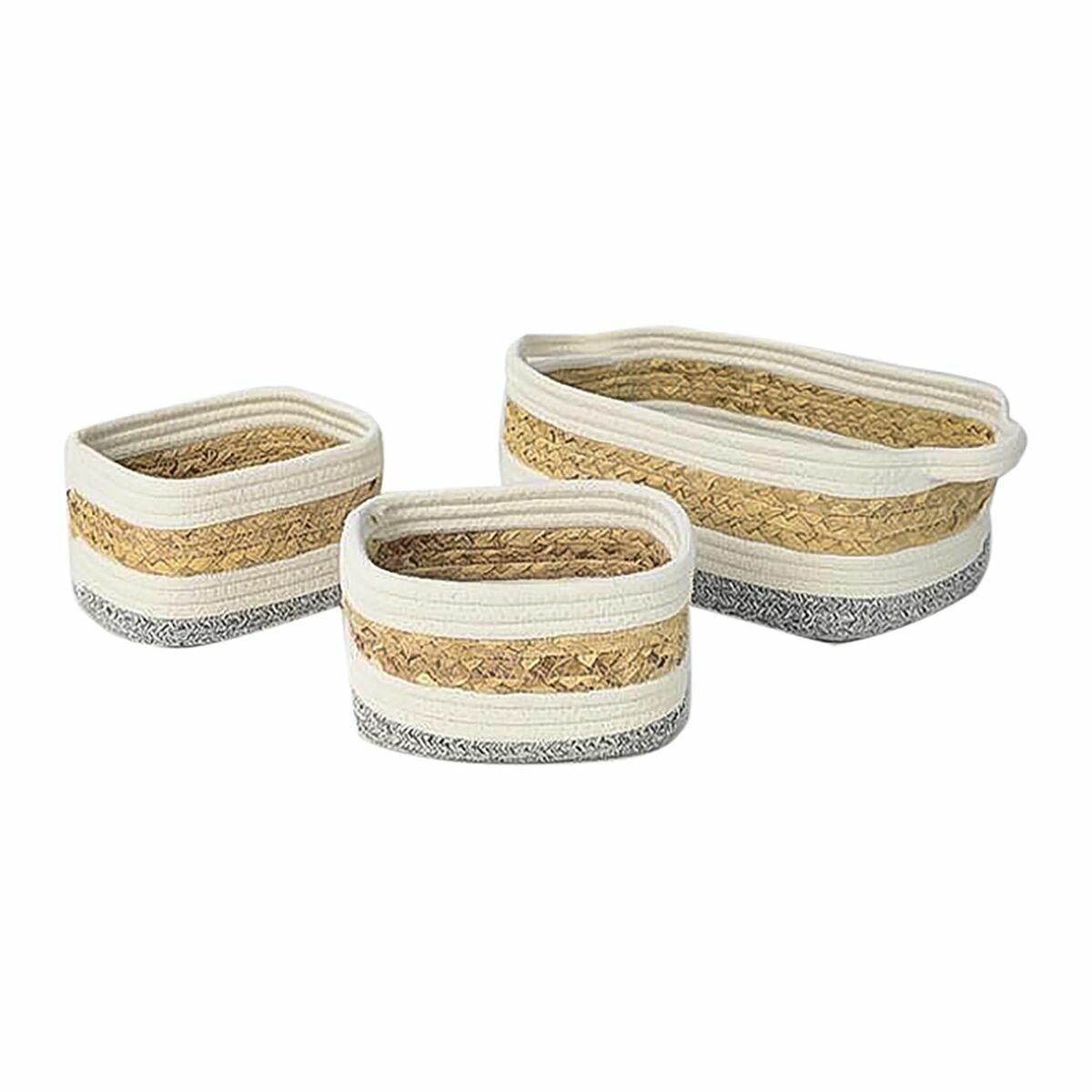 Ozdobná krabica DKD Home Decor Prírodné vlákno 33 x 23 x 13 cm