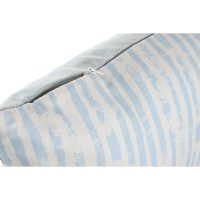 Vankúšik DKD Home Decor Oruhy Modrá Biela 45 x 15 x 45 cm Stredozemný