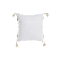 Vankúšik DKD Home Decor Béžová Oranžová 45 x 10 x 45 cm Strapce