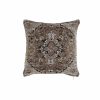 Vankúšik DKD Home Decor Plastické Biela Gaštanová Čierna Obdĺžnikový Hranatý Arab 45 x 12 x 45 cm