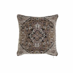 Vankúšik DKD Home Decor Plastické Biela Gaštanová Čierna Obdĺžnikový Hranatý Arab 45 x 12 x 45 cm