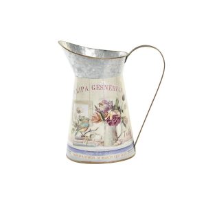 Dekoratívna kanva DKD Home Decor Tulipa Ružová 23 x 13 x 26 cm