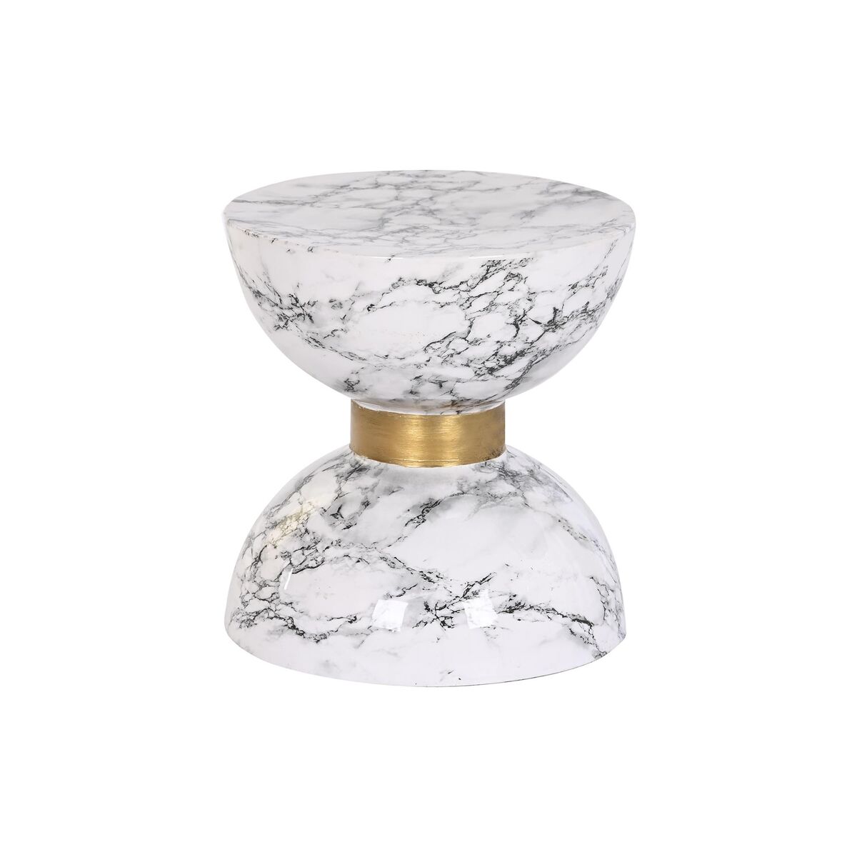 Postranný stolík DKD Home Decor Biela Železo 33 x 33 x 35 cm