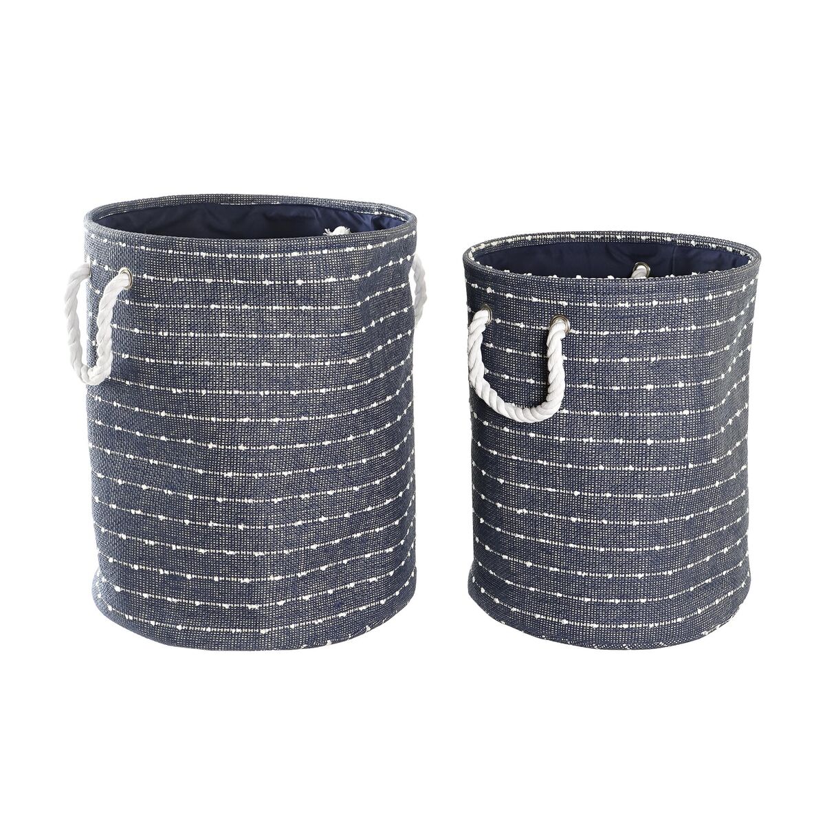 Súprava košíkov DKD Home Decor Polyester (38 x 38 x 47 cm)