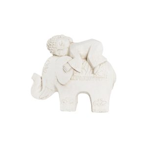 Dekoratívne postava DKD Home Decor Biela Slon Orientálny 44 x 22 x 40 cm