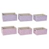 Súprava košíkov DKD Home Decor 40,5 x 27,5 x 18 cm Polyester (2 kusov)