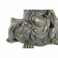Dekoratívne postava DKD Home Decor 38 x 25 x 43 cm Čierna Zlatá Buddha Tmavo-sivá Orientálny Moderný