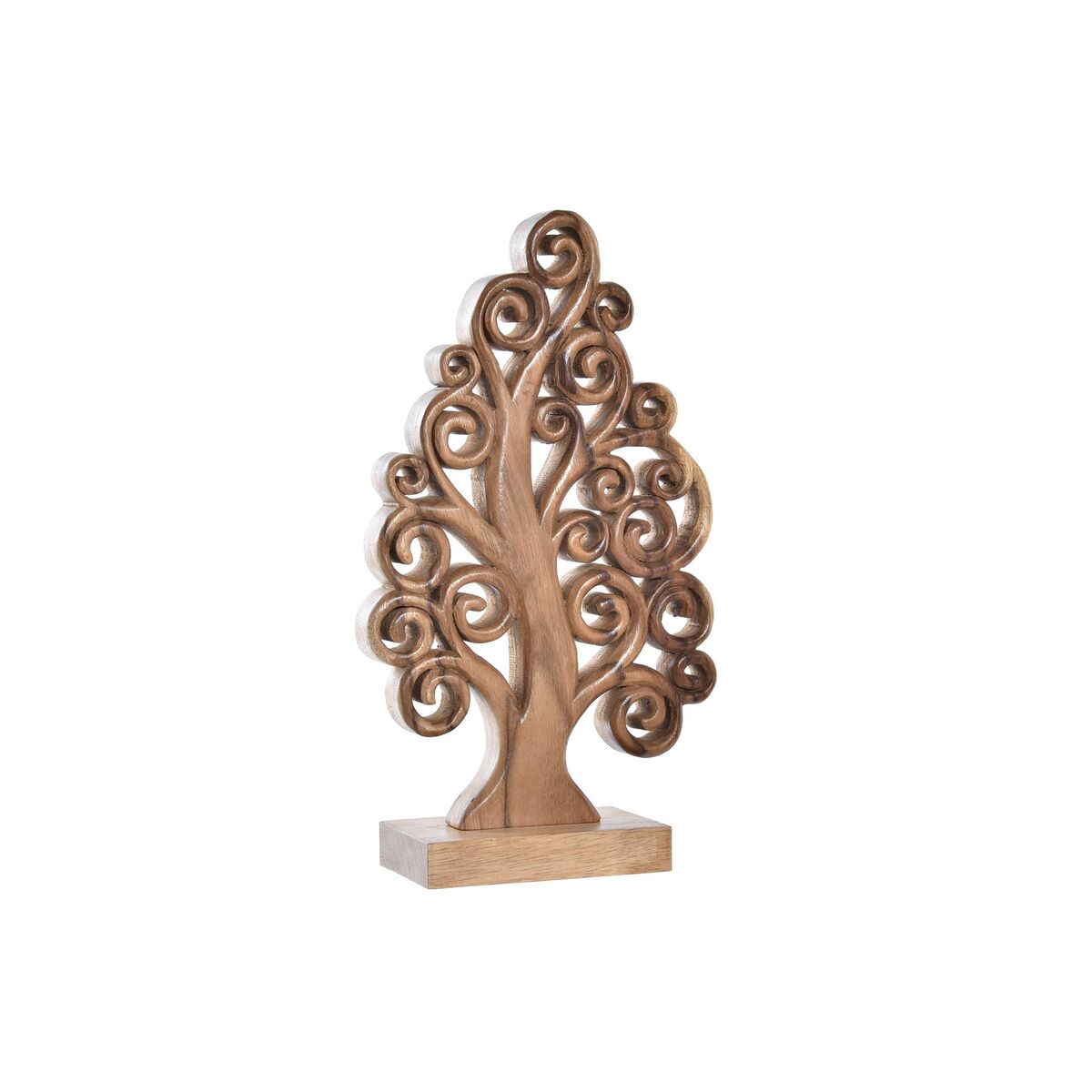 Dekorácia DKD Home Decor Strom Aluminium Agátové drevo (22 x 9,5 x 39 cm)