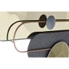 Dekorácia na stenu DKD Home Decor Sivá Zlatá Kov PVC Moderný (96 x 5 x 40,6 cm)