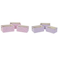 Súprava košíkov DKD Home Decor 40,5 x 27,5 x 18 cm Polyester (2 kusov)