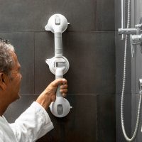 Dvojité uhlové bezpečnostné držadlo do kúpeľne Grabbath InnovaGoods Biela Pena (Obnovené A)