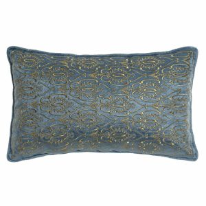 Vankúšik DKD Home Decor 8424001850396 Modrá Zlatá 50 x 10 x 30 cm