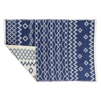 Koberec DKD Home Decor Modrá Biela Arab (120 x 180 x 1 cm)