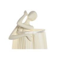 Stolná lampa Home ESPRIT Biela Živica 40 W 220 V 29 x 25 x 62,5 cm