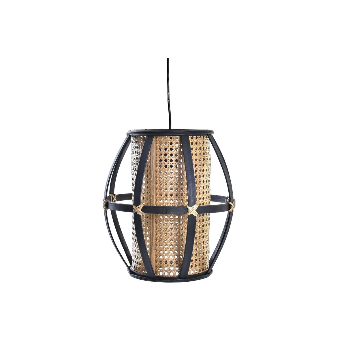 Stropné svetlo DKD Home Decor Čierna Gaštanová 220 V 50 W (34 x 34 x 35 cm)