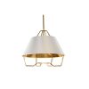 Stropné svetlo DKD Home Decor Biela Zlatá PVC Kov 50 W 38 x 38 x 32 cm