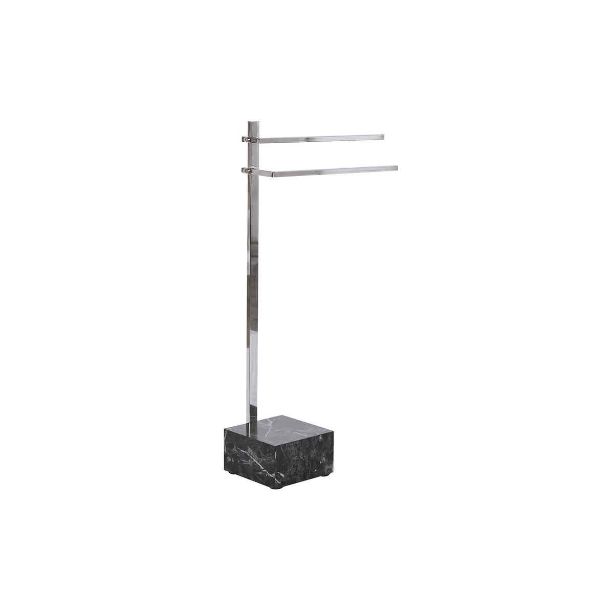 Voľne stojaci vešiak na uteráky DKD Home Decor Striebristý MDF Oceľ (45 x 21 x 80 cm)