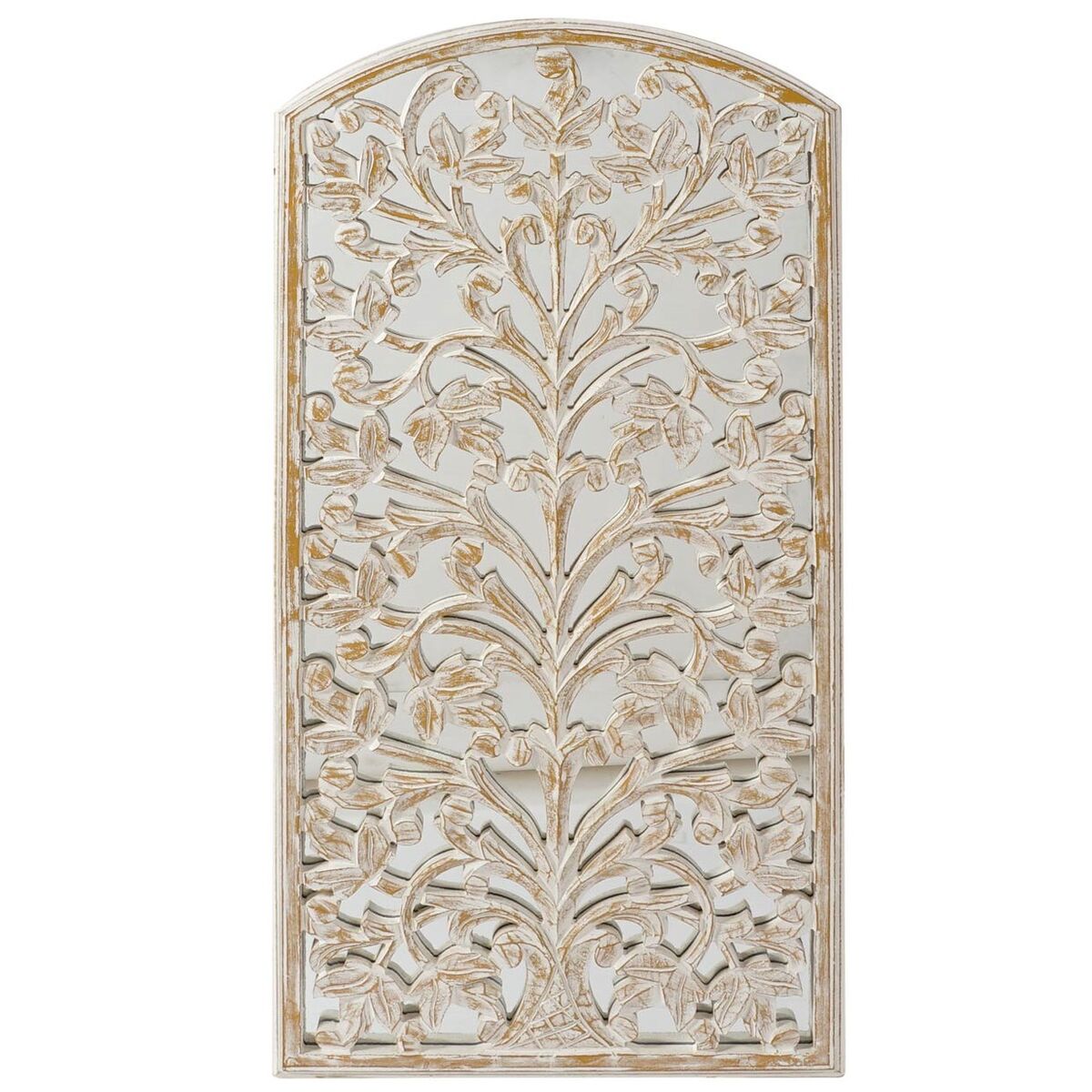 Dekorácia na stenu DKD Home Decor 45 x 2 x 89 cm Starožitný povrch Biela Romantický