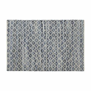 Koberec DKD Home Decor Modrá Biela (120 x 180 x 1 cm)