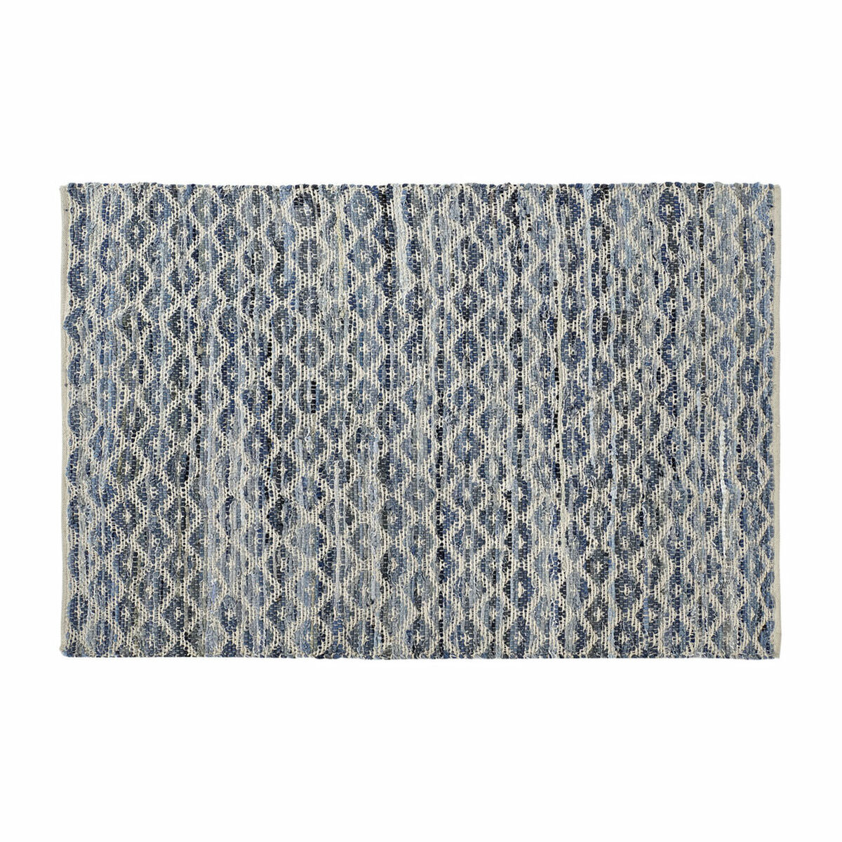 Koberec DKD Home Decor Modrá Biela (120 x 180 x 1 cm)