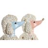 Dekoratívne postava DKD Home Decor 18 x 10 x 30,5 cm Scandi Modrá Ružová (2 kusov)