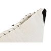 Vankúšik Home ESPRIT Biela Čierna Kosoštvorce 50 x 15 x 30 cm