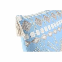 Vankúšik DKD Home Decor Modrá Biela 40 x 15 x 40 cm